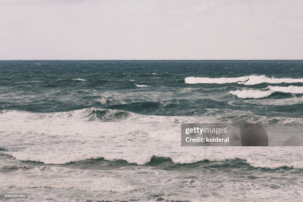 Stormy sea