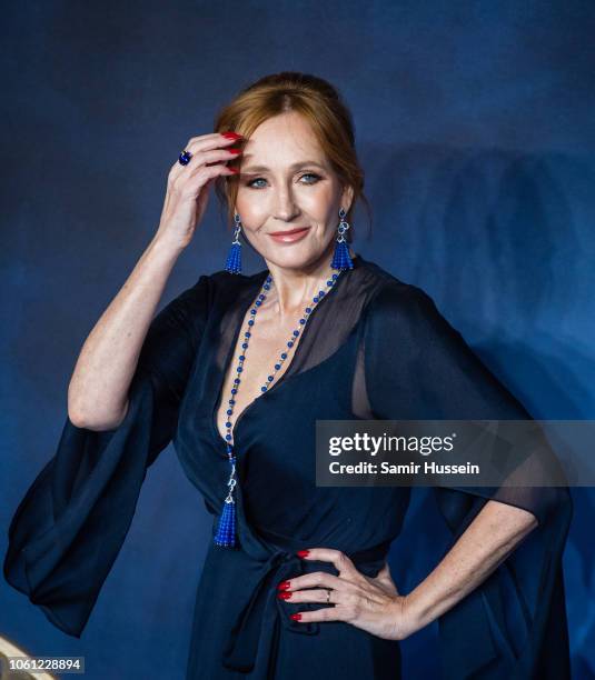 Rowling attends the UK Premiere of "Fantastic Beasts: The Crimes Of Grindelwald" at Cineworld Leicester Square on November 13, 2018 in London,...