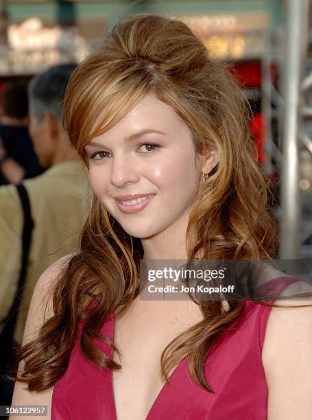 Amber Tamblyn during "The Grudge 2" Los Angeles Premiere - Arrivals at Knott's Berry Farm in Buena Park, California, United States.