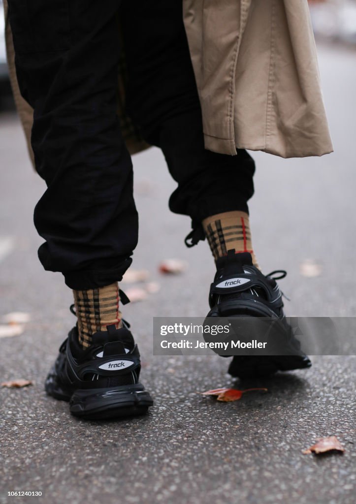 Erik Scholz wearing Balenciaga track shoes and Burberry socks on... News  Photo - Getty Images
