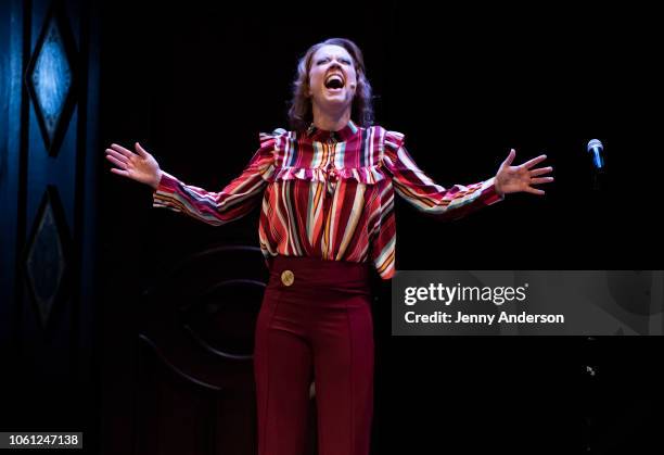 Patti Murin performs during The 24 Hour Musicals in support of the Lilly Awards at American Airlines Theatre on October 29, 2018 in New York City.