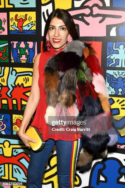 Heba Abedin attends the Launch Of Keith Haring x alice + olivia at Highline Stages on November 13, 2018 in New York City.