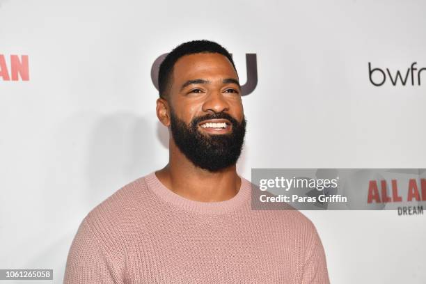 Former NFL Player Spencer Paysinger attends The CW and the Black Women Film Network presents "All American" special screening at Regal Atlantic...