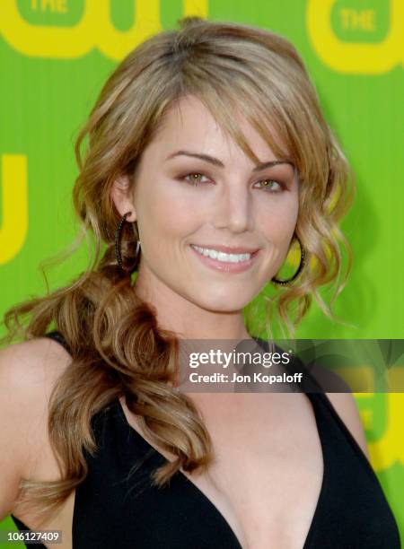 Erica Durance during The CW Launch Party - Arrivals at WB Main Lot in Burbank, California, United States.