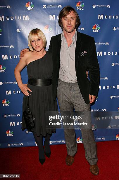 Patricia Arquette and Jake Weber during NBC Hit TV Series "Medium" Soiree - Arrivals at Stephen Cohen Gallery in Los Angeles, California, United...