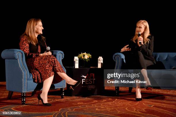 Vanity Fair West Coast Executive Editor Krista Smith and Nicole Kidman attend the gala screening of "Destroyer" during AFI FEST 2018 at TCL Chinese...
