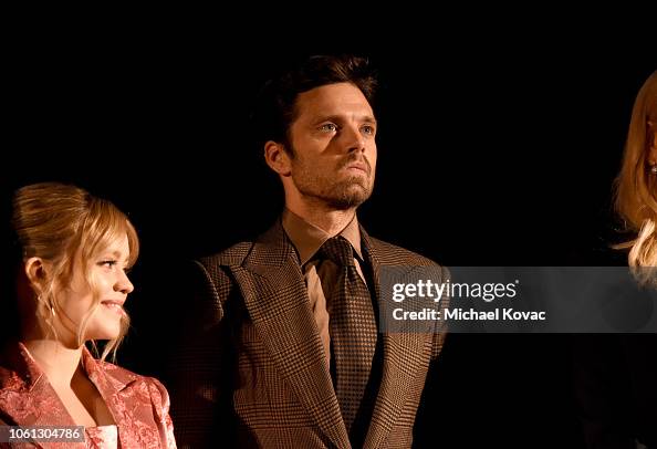 Jade Pettyjohn and Sebastian Stan attend the gala screening of... News