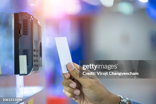 Key Card Reader Texture Businessman Hand Inserting Key Card To Door Access Control Keypad With ...