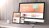 devices responsive on workspace creativity website graphic design