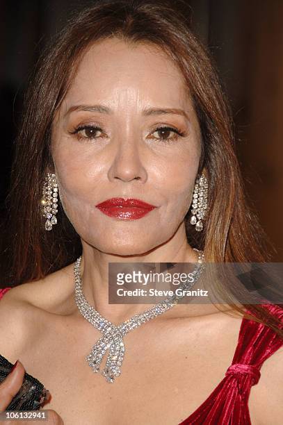 Barbara Carrera during Mercedes-Benz Presents the 17th Carousel of Hope Ball - Arrivals at Beverly Hilton Hotel in Beverly Hills, California, United...