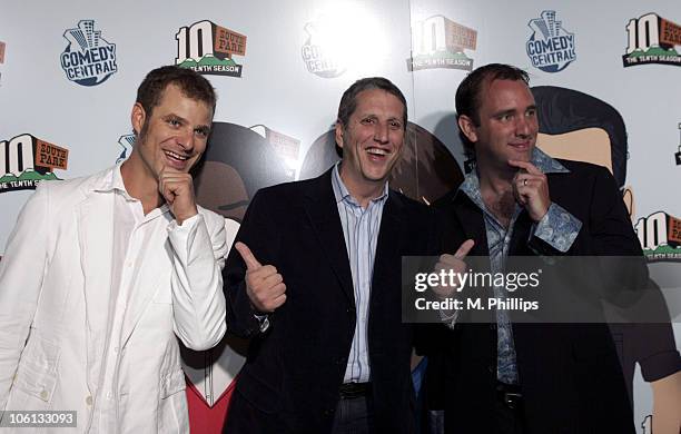 Matt Stone, Doug Herzog, President of Comedy Central and Trey Parker