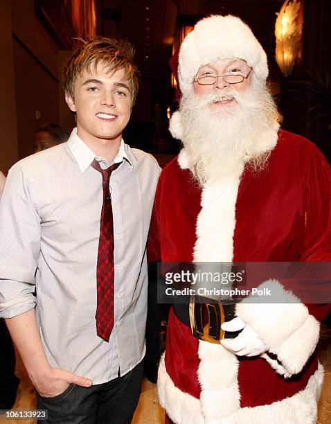 Jesse McCartney during Hollywood Christmas Celebration From The Grove - Backstage at The Grove in Los Angeles, California, United States.
