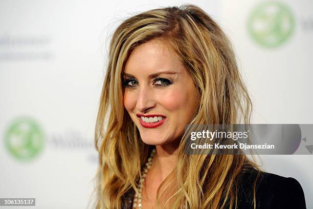 Country music singer Stephanie Quayle poses during California first lady Maria Shriver's annual Women's Conference 2010 on October 26, 2010 at the...