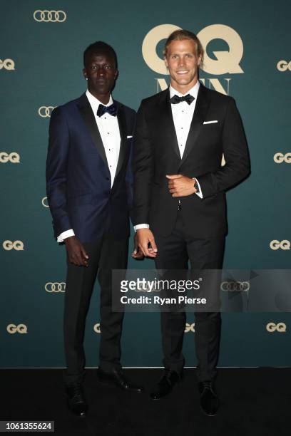 Joseph Deng and Jett Kenny attends the GQ Australia Men of The Year Awards at The Star on November 14, 2018 in Sydney, Australia.
