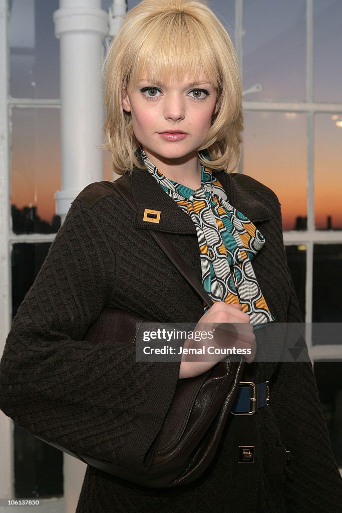 Model wearing Tory Burch Fall 2007 during Mercedes-Benz Fashion Week...  News Photo - Getty Images