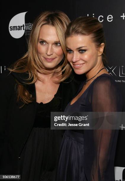 Molly Sims and Carmen Electra during Mercedes-Benz Fashion Week Fall 2007 - Alice + Olivia - Arrivals at Atelier Building at 635 West 42nd Street in...