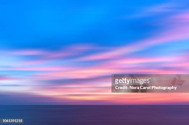 colorful sunset background - 長時間露光 ストックフォトと画像
