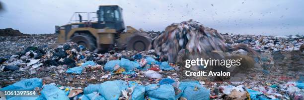 Landfill site Cambridge Cambridgeshire England UK.