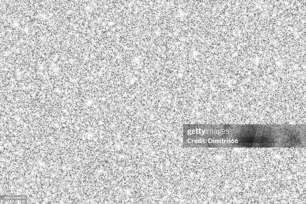 Fondo de vector brillante glitter Plata