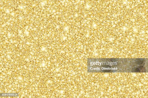 illustrazioni stock, clip art, cartoni animati e icone di tendenza di sfondo vettoriale lucido glitter oro - oro metallo