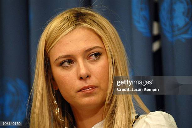 Maria Sharapova during Maria Sharapova Appointed UNDP Goodwill Ambassador - February 14, 2007 at The United Nations in New York City, New York,...