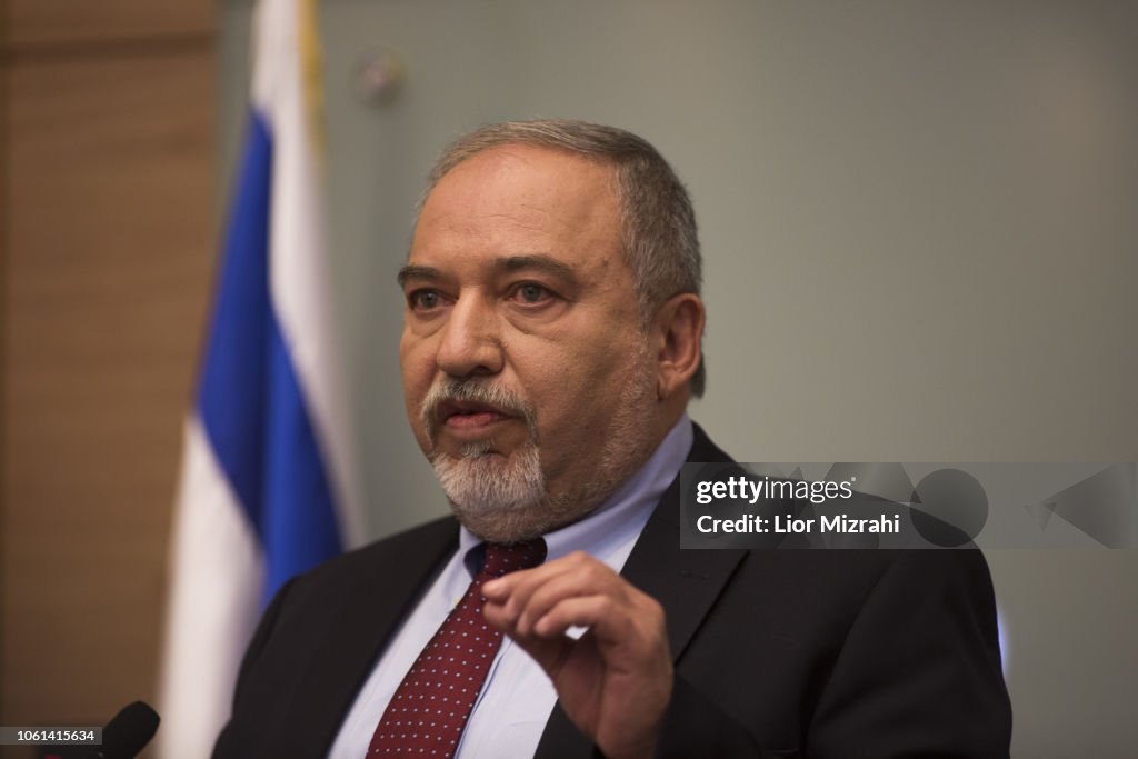 Press Conference With Israeli Defense Minister Avigdor Liberman