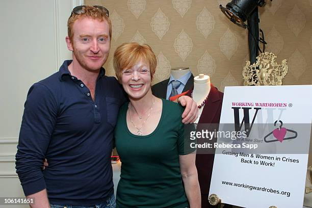 Tony Curran and Frances Fisher at Working Wardrobes