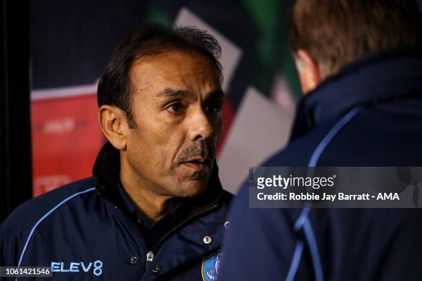 Jos Luhukay the head coach / manager of Sheffield Wednesday during the Sky Bet Championship match between Sheffield United and Sheffield Wednesday at...
