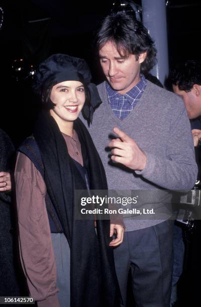 Phoebe Cates and Kevin Kline during "January Man" Premiere - January 9, 1989 at Wollman Skating Rink in New York City, New York, United States.