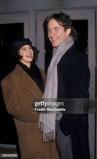 Phoebe Cates and Kevin Kline during "January Man" Premiere - January 9, 1989 at Wollman Skating Rink in New York City, New York, United States.