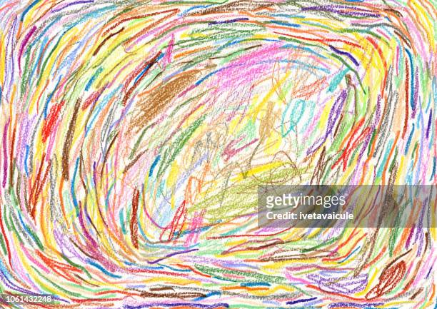 illustrations, cliparts, dessins animés et icônes de multi couleur crayon motif de fond des accidents vasculaires cérébraux - dessin au pastel