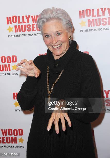 Actress Lee Meriwether arrives for the 20th Century Superhero Legends Exhibit "Dedicated To Fighting Evil" Opening Night Ceremony held at The...