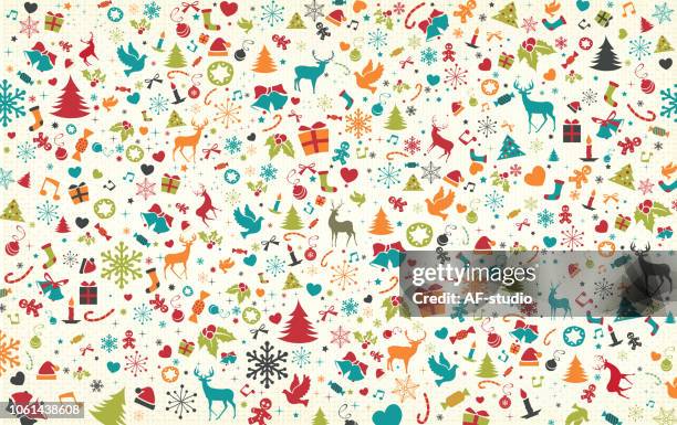 stockillustraties, clipart, cartoons en iconen met kerst patroon - sinterklaasliedje
