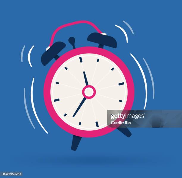 wecker - auf die uhr sehen stock-grafiken, -clipart, -cartoons und -symbole