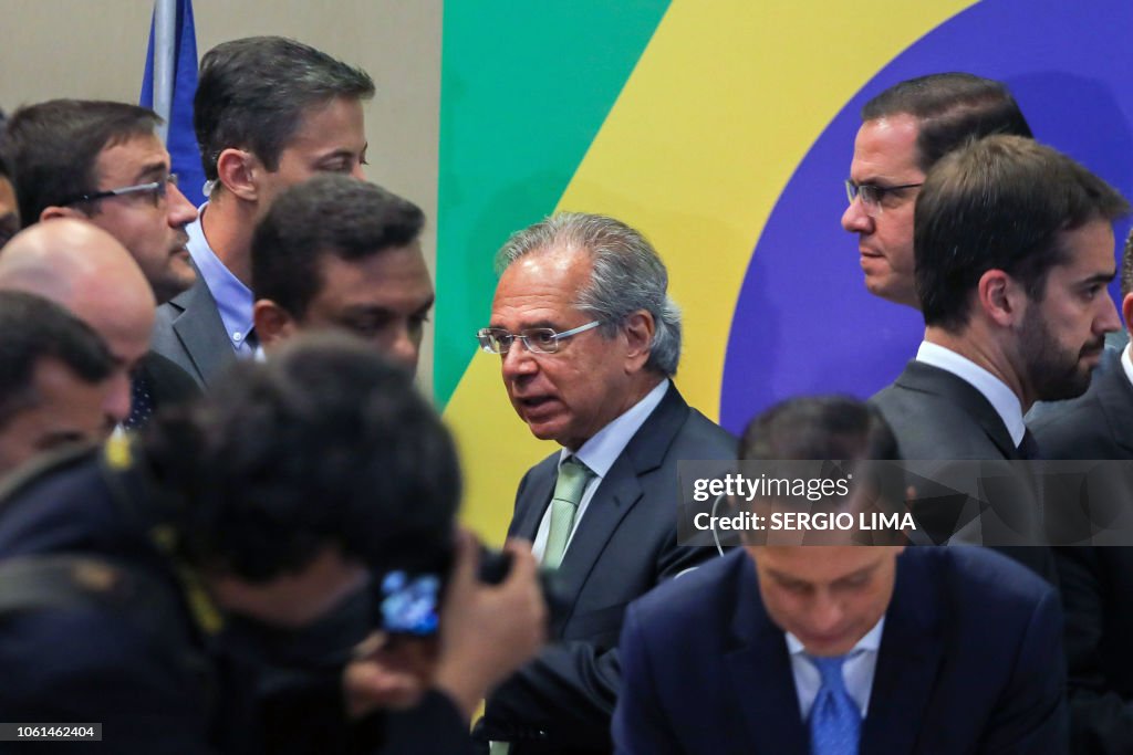 BRAZIL-POLITICS-BOLSONARO-GUEDES