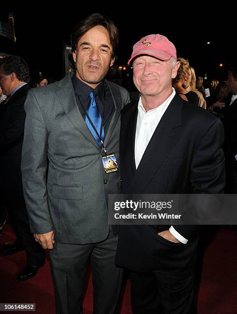 Co-President and CCO Domestic Theatrical Marketing Twentieth Century Fox Tony Sella and director Tony Scott arrive at the premiere of Twentieth...