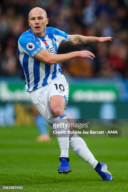 Aaron Mooy of Huddersfield Town during the Premier League match between Huddersfield Town and West Ham United at John Smith's Stadium on November 10,...