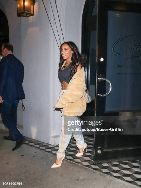 Tinashe is seen on November 13, 2018 in Los Angeles, California.