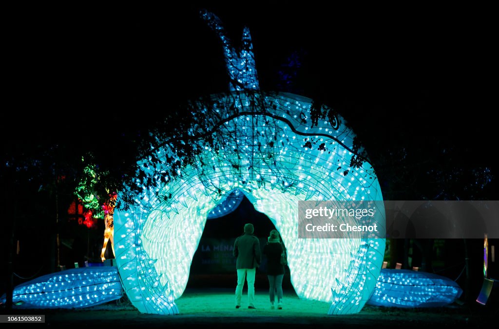 "Especes En Voie D'Illumination" : 1st Light Festival At Jardin Des Plantes In Paris