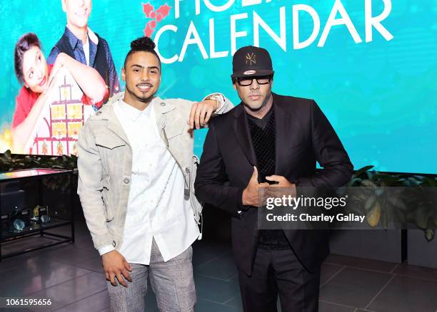 Quincy Brown and Al B. Sure! attend "The Holiday Calendar" Special Screening Los Angeles at NETFLIX Icon Building on October 30, 2018 in Los Angeles,...