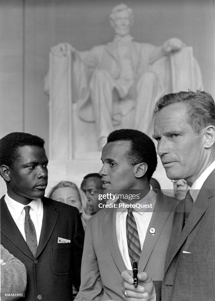 At The Lincoln Memorial During March On Washington