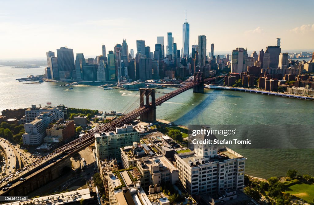 Vista aerea di New York