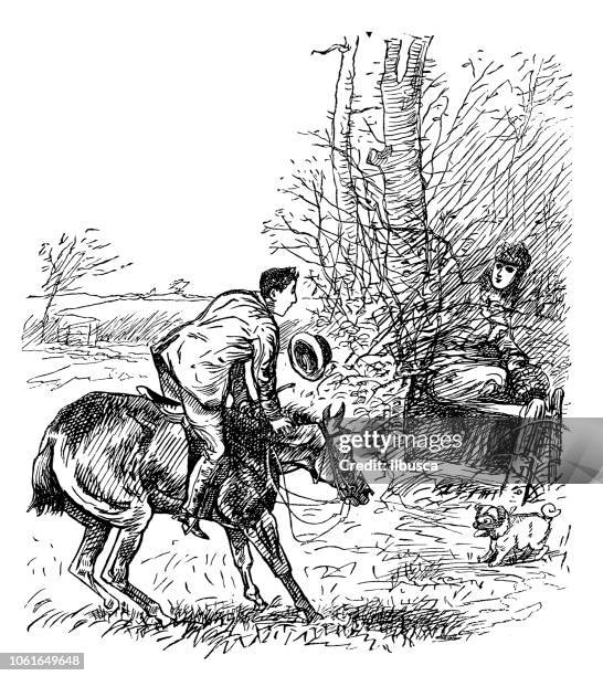 british london satire caricatures comics cartoon illustrations - person refusing stock illustrations