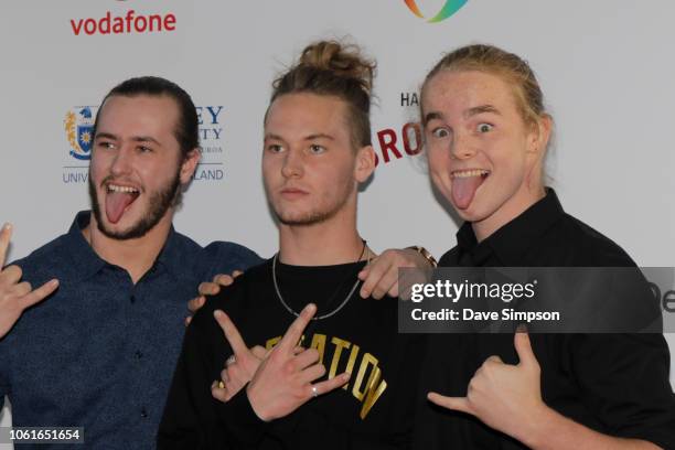 Alien Weaponry arrive for the 2018 Vodafone New Zealand Music Awards at Spark Arena on November 15, 2018 in Auckland, New Zealand.
