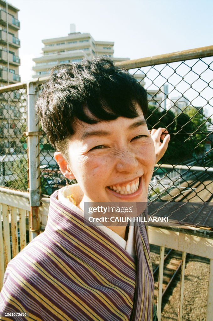 Woman in kimono