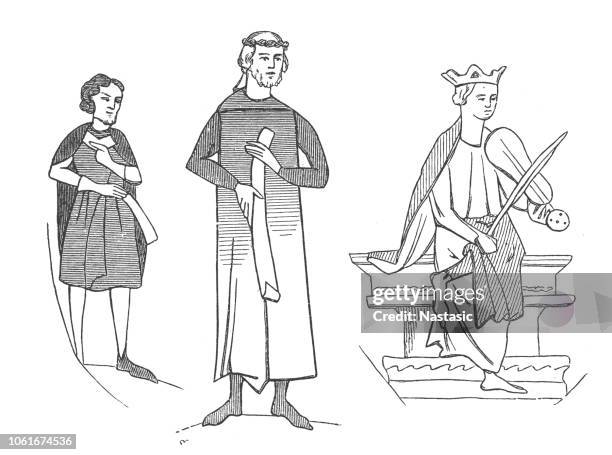 illustrazioni stock, clip art, cartoni animati e icone di tendenza di trovatori e menestrelli del medioevo - menestrello-persona