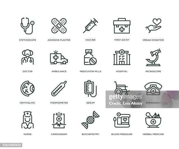 ilustraciones, imágenes clip art, dibujos animados e iconos de stock de iconos médicos - serie - centre médical