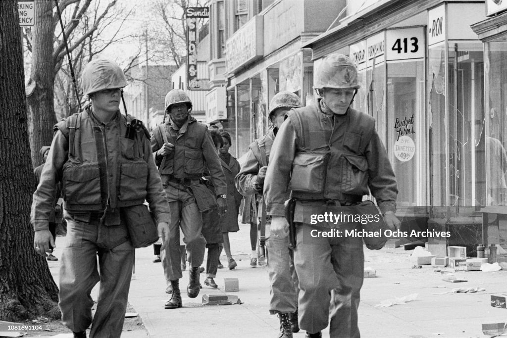 King Riots 1968 The army are called out to deal with riots in Washington, DC,... News ...