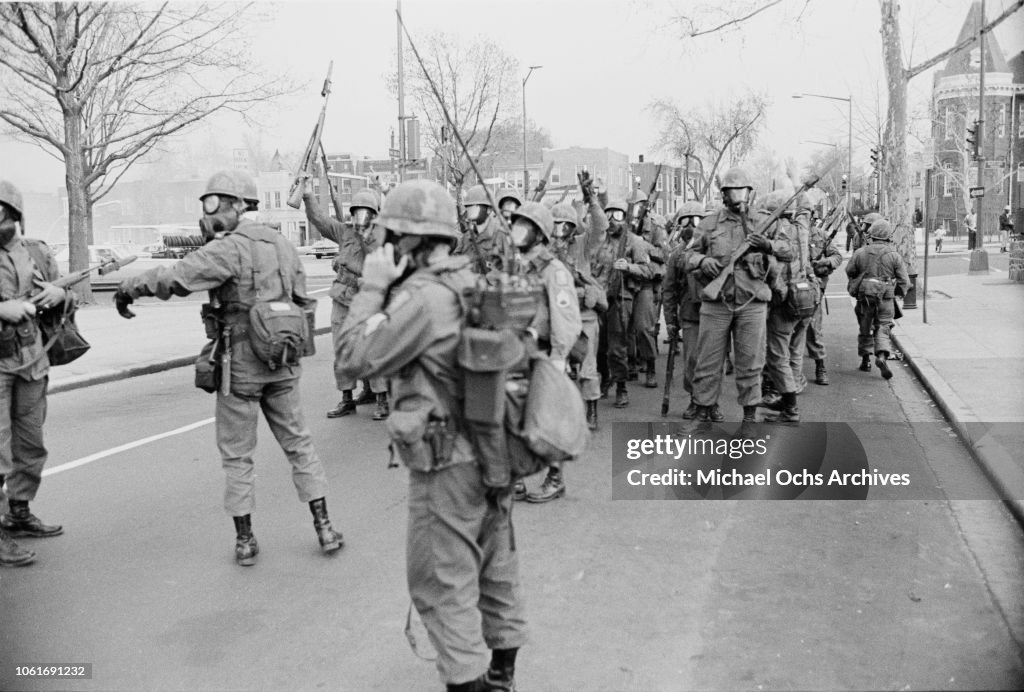 King Riots 1968 The army are called out on Maryland Avenue to deal with riots in ...