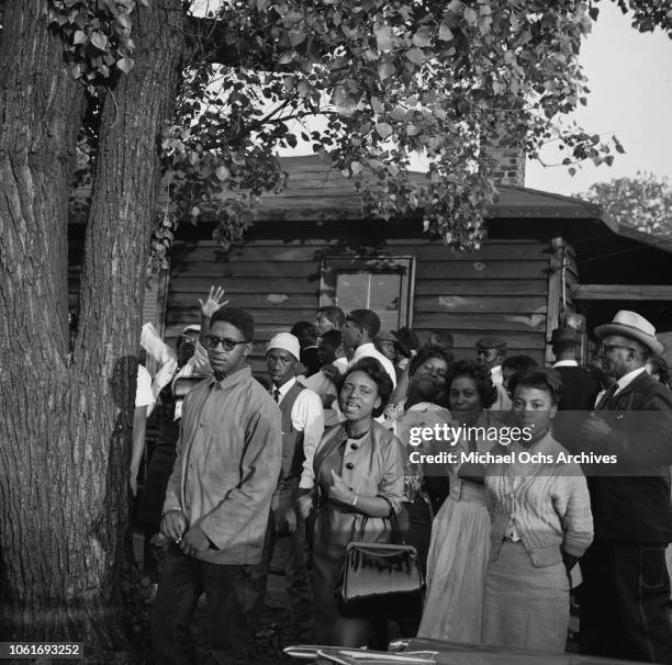 Protestors during the Birmingham Campaign in Birmingham, Alabama, May 1963. The movement, which called for the integration of African Americans, was...